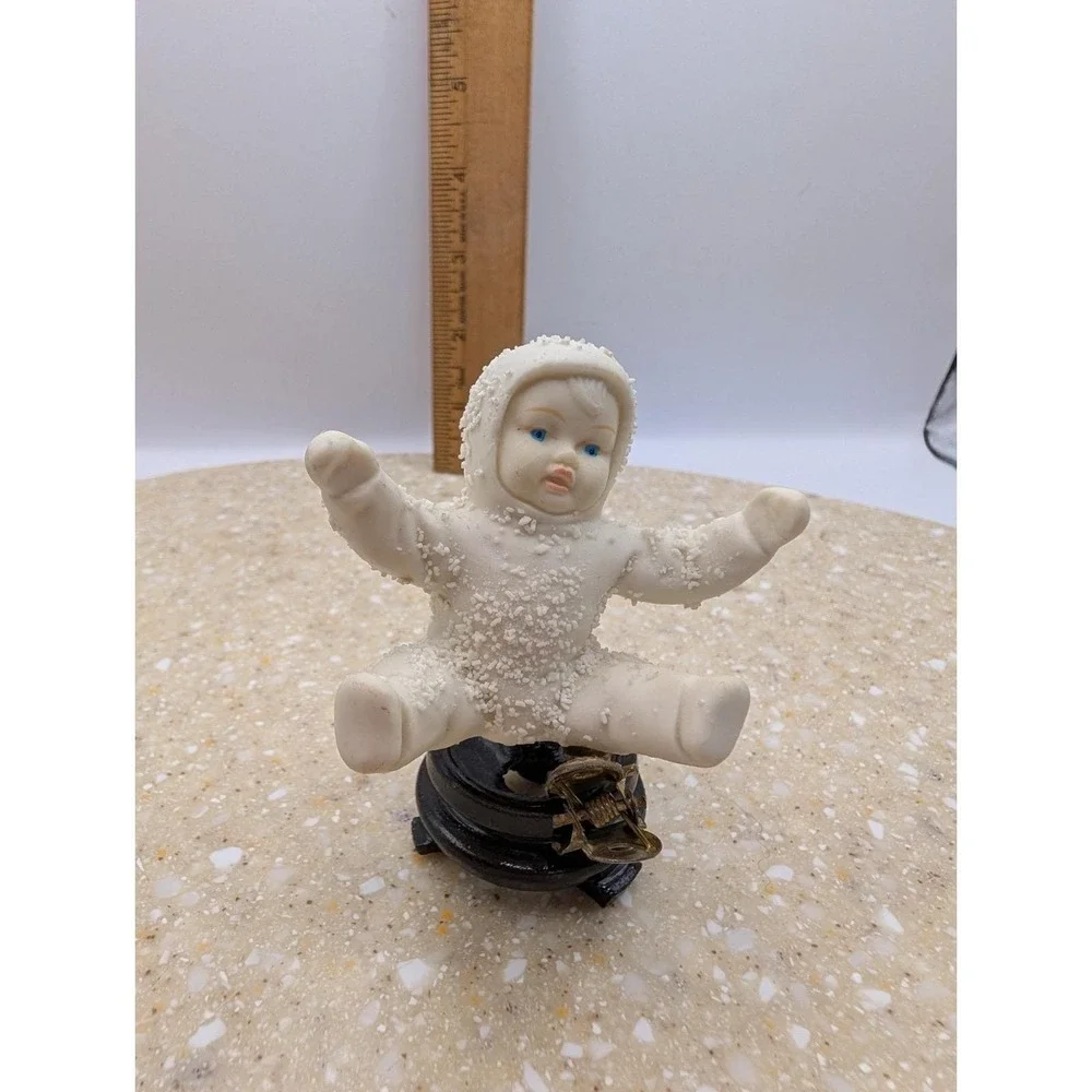 Dept 56 Snowbaby Collection Winged Lite Up Clip Released 1986 Retired 1990 Rare
